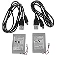 G-Dreamer 2 Pack Replacement Battery Pack for Sony PS3 Controller + USB Charger Cable