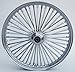 21x2.15" CHROME FAT 48 SPOKE S/D FRONT WHEEL HARLEY FXST 2000-07 FXDWG 2000-07