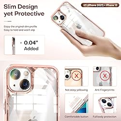 TAURI 5 in 1 for iPhone 13 Case Rose