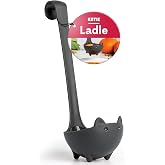 OTOTO Katie Cat Soup Ladle - Halloween Gifts Black Cat, Gothic Gifts, Gifts for Cat Lovers - Spooky Cat Gift, Cute Kitchen Ac