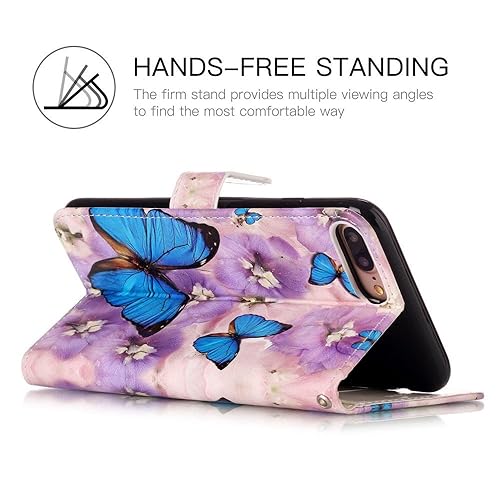 iPhone Plus Wallet Case, iPhone Plus Case Cover, JanCalm PU