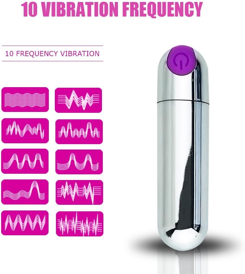 10-Frequency Vibration-Wireless Waterproof Vibration Stick- Rechargeable- Quiet and Powerful- Can be Used to Relieve Muscle Fatigue- Portable Massage Tool