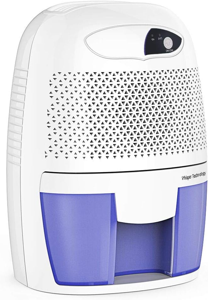 ZYZYX Mini Dehumidifier, Portable 500Ml Electric Low Noise Moisture Absorbing Air Dryer, Automatic Closing and LED Indicator for Home Closet Kitchen Basement