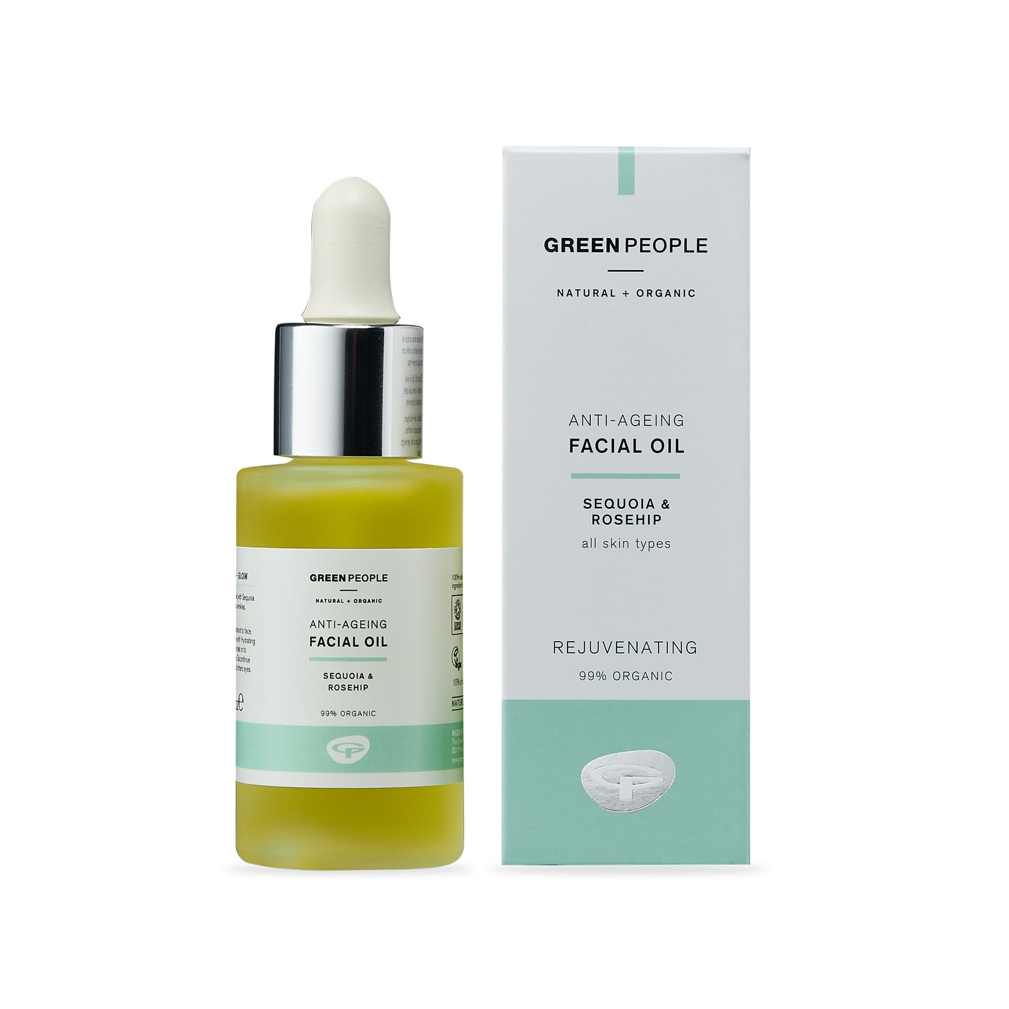 Green People Anti-Ageing Facial Oil - Paraben & Alcohol Free - Cruelty Free & Vegan, 30ml