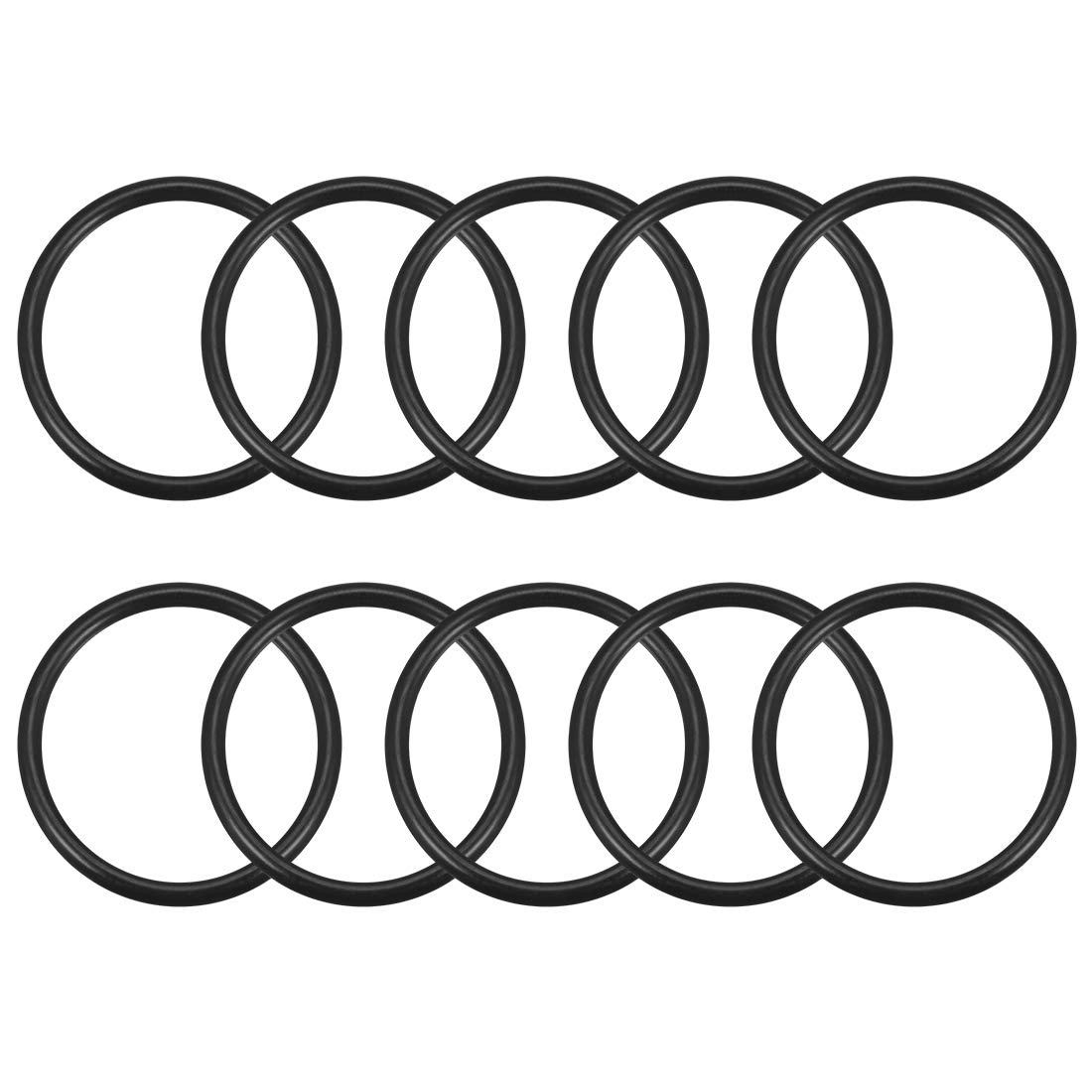 sourcing map Nitrile Rubber O-Rings 35mm OD 30.2mm ID 2.4mm Width, Metric Sealing Gasket, Pack of 10