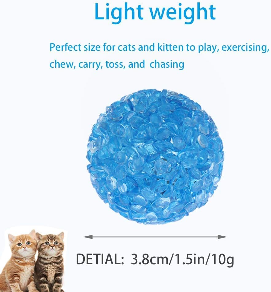 UHKZ Cat Toys Balls with Bells, The Best Cat Toys of Keeps Busy for Cat. Safe and Lightweight Give Your Cat Enjoy a Happy Hour, Pack of 12 : Pet Supplies