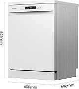 Hisense Freestanding Dishwasher HS622E90WUK 85cm White 13 Place ECO view 2