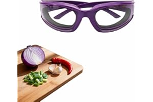 RyanDesign Tear-Free Onion Goggles, Anti Fog Kitchen Safety Glasses for Cutting Onions & Peppers - Windproof, Dustproof Protective Eyewear with Ultra-Light Frame for Cooking, Grilling(Purple)​