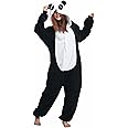 iNewbetter Adult Christmas Onesie Costume Animal Onesie Pajamas Flannel Plush One Piece Cosplay Suit for Men Women Unisex