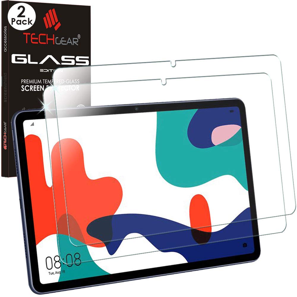 TECHGEAR GLASS Edition [2 Pack] Screen Protectors for Huawei MatePad 10.4, Genuine Tempered Glass Screen Protectors [9H Toughness] [HD Clarity] [Scratch-Resistant] [No-Bubble]