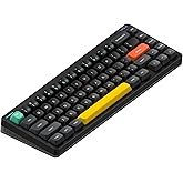 nuphy Halo65 V2 Wireless Mechanical Keyboard with PBT Keycaps, 65% Hot Swappable Custom Gaming Keyboard Compatible with QMK/VIA, RGB Backlit, Gasket Structure, BT5.0/USB-C/2.4GHz,Black-Blush Switches