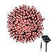 LOENDE Outdoor Solar String Lights, 72ft 200 LED 8 Modes Waterproof Red Fairy String Lights for Valentine's Christmas Tree Wreath Party Patio Lawn Yard Indoor Wedding Decor