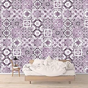 Wall Mural Beautiful Pattern of Mosaic Removable Self-Adhesive Large Wallpaper - 66x96 inches