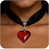 Agriajun Black Velvet Acrylic Cross Heart Choker Necklace for Women, Crystal Collar Gothic Y2k Necklaces Halloween Christmas Valentines Accessories Gift