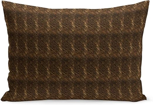 Amazon Com Aikul Throw Pillow Covers Chocolate Brown Lumbar