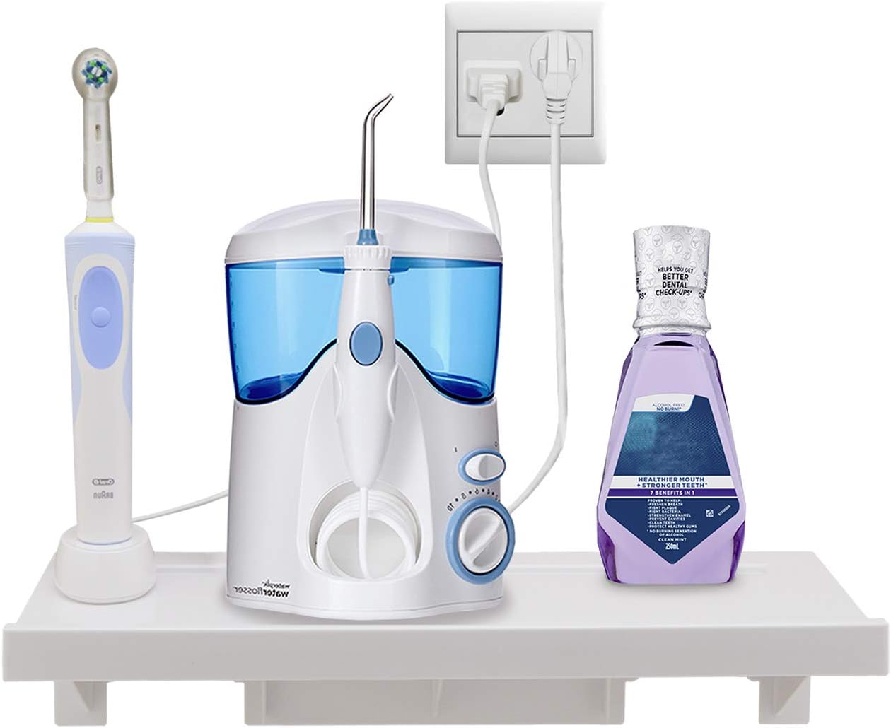 Easy & Eco Life Wall Outlet Organizer Shelf Bathroom Office15.4"x 5.5