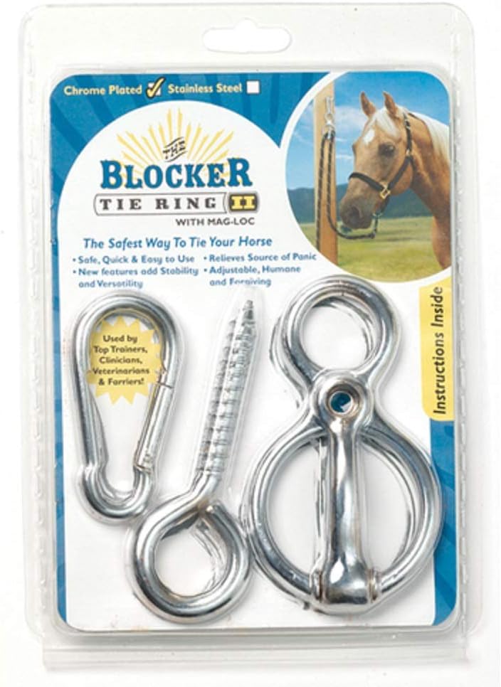 Toklat Blocker Tie Ring Trailer Cross Ties Horse Safety Tie by Toklat