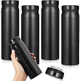 Dandat 4 Pcs Mini Water Bottle Mini Stainless Steel Water Bottles 10oz Thermal Cups for Hot and Cold Drinks Small Insulated Mug for Travel Sport Camping