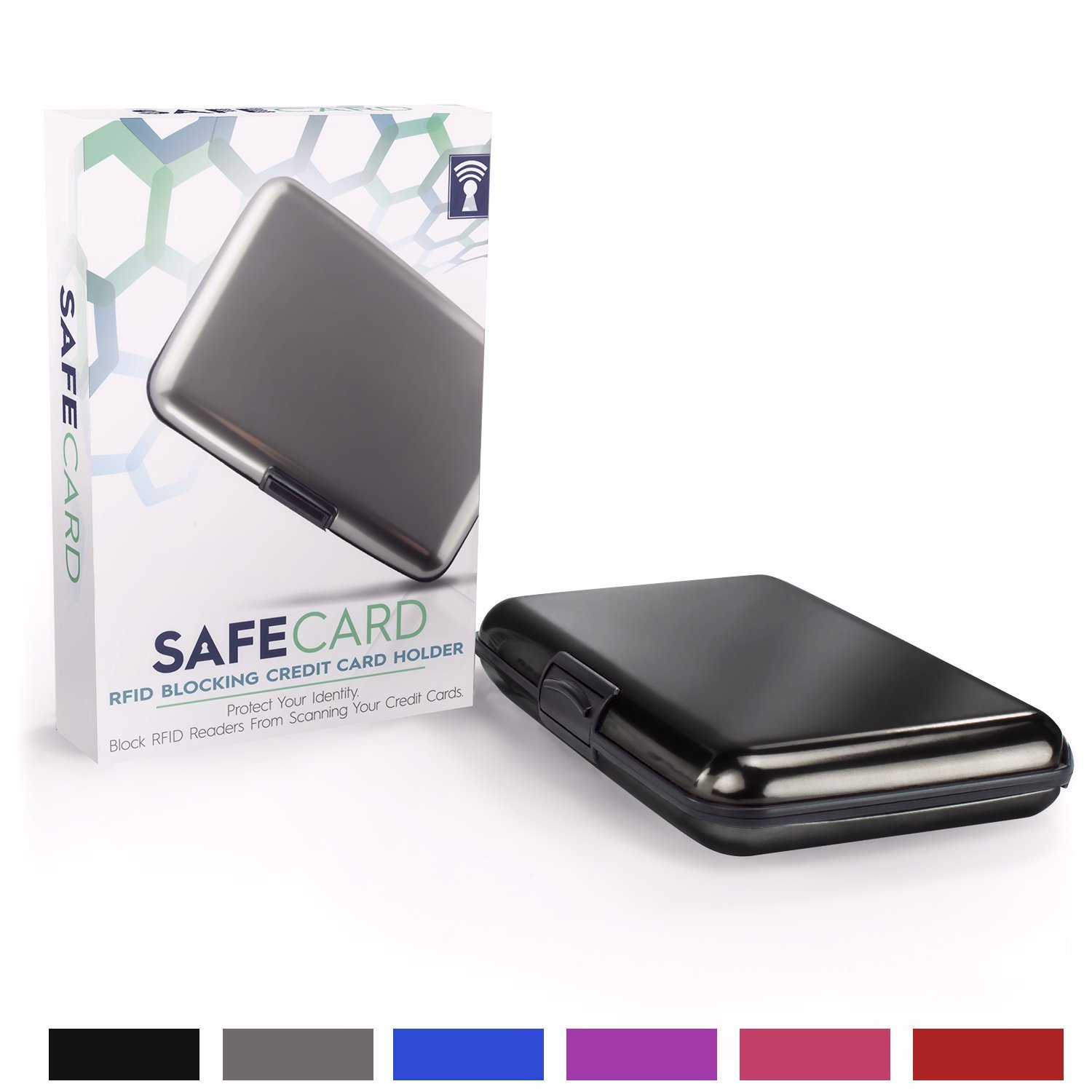 SafeCard RFID Blocking Card Holder Case Identity Theft Protection