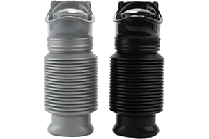 Lpluziyyds Scalable Emergency Urinal, 2 Pack 750ml Portable Toilet for Car, Portable Mini Outdoor Camping Travel Shrinkable Personal Mobile Toilet Potty Pee Bottle for Kids Adult