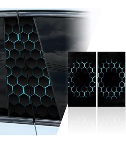 Autocollants Voiture Cri Noir – Lot De 2 – Décoration Colonne B – Vinyle Mat