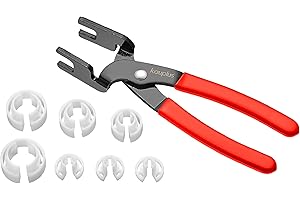 Kauplus Fuel Line & A/C Line Disconnect Pliers Tool Kit,W/Fuel Line Remover - 1/4", 5/16", 3/8", 1/2", 5/8", 3/4", 7/8"
