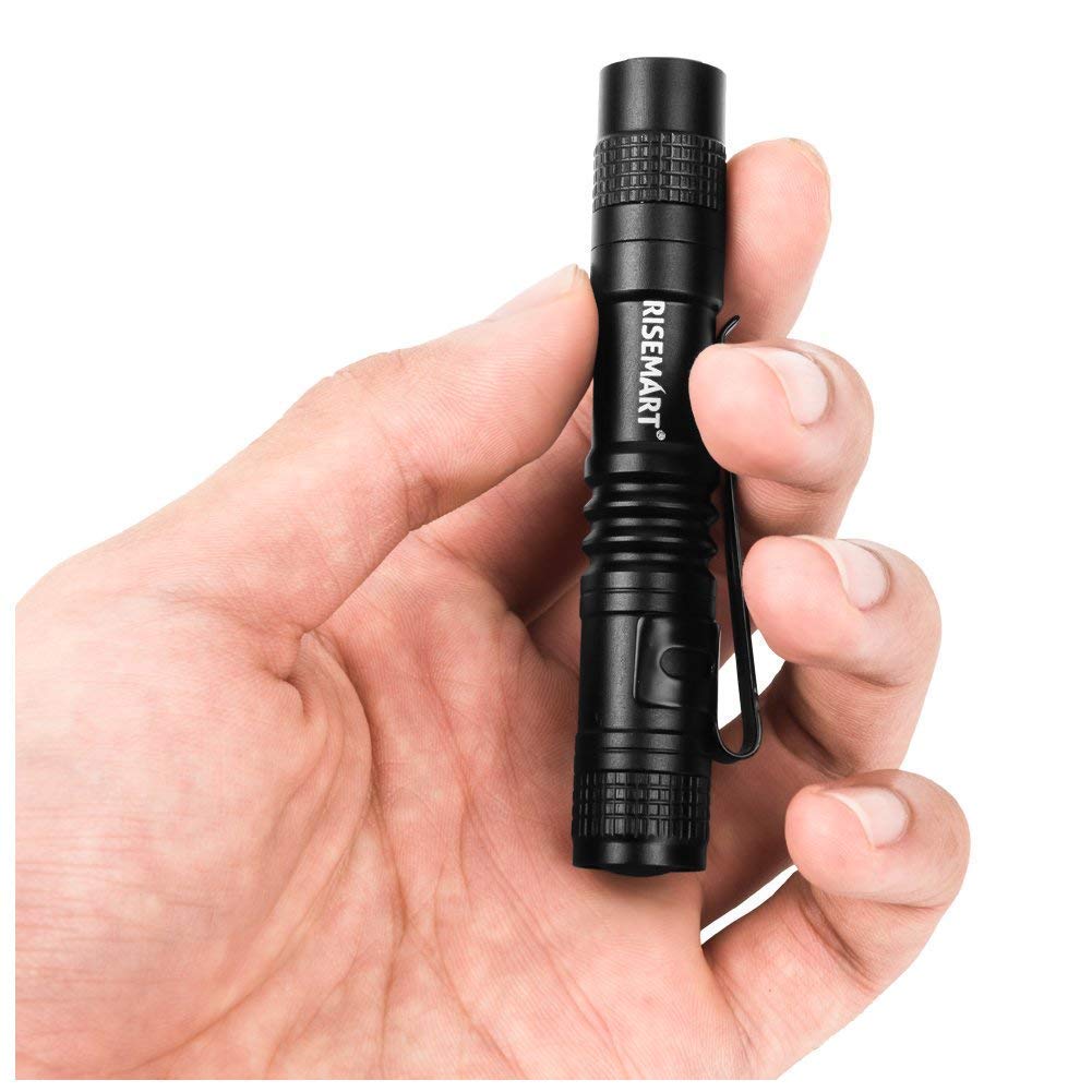 RISEMART Super Small Mini Flashlight AAA CREE XPER3 100 Lumens Ultra