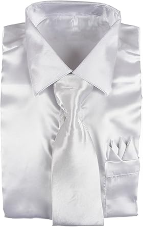 satin white shirt for ladies