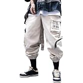 Niepce Inc Men's Japanese Streetwear Techwear Cargo Pants with Design | Cosplay, Everyday Wear, Gift for Boyfriend or Son