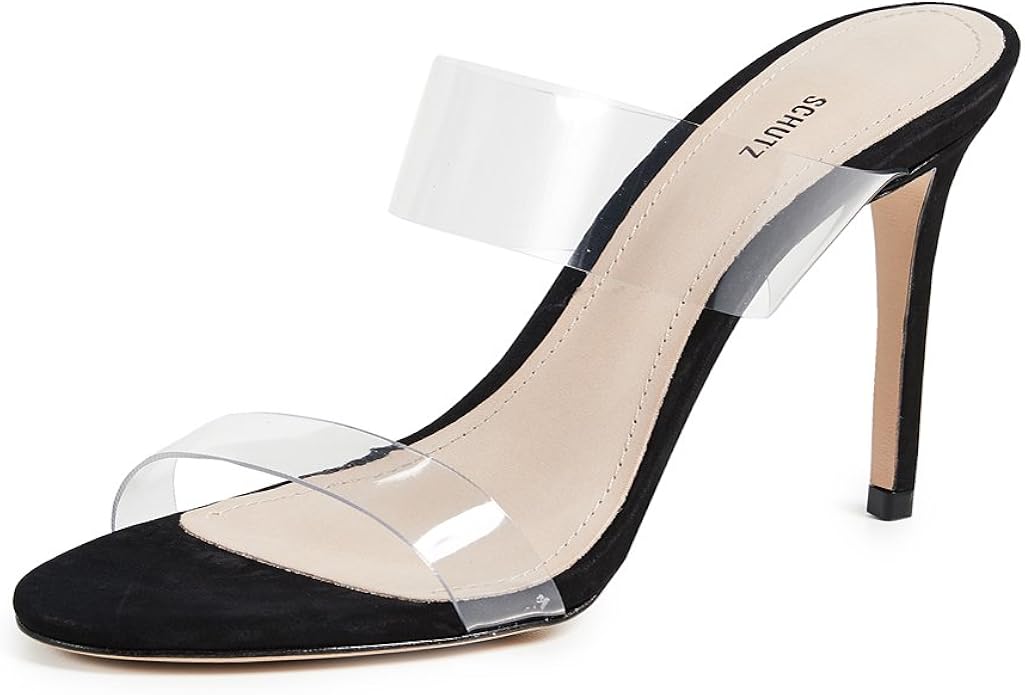 schutz blanck transparent sandals