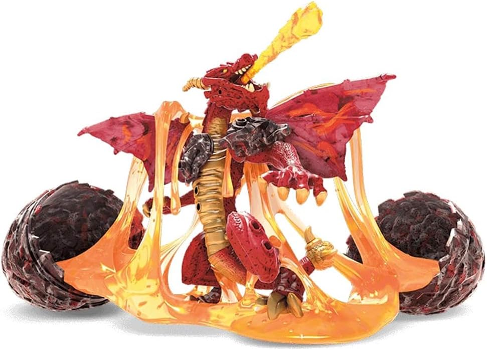 Breakout Beasts Mega Construx Blackheart – Blind Egg Series 1 | Identified, Unopened Mystery Egg | Blazing, Red Dragon