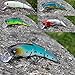 YONGZHI Fishing Lures Multi-Jointed Wobbler Crankbait Minnow and Popper VIB Top-Water Lure with Treble Hooks for Bass Trout Walleye Freshwater Saltwater Swimbaits