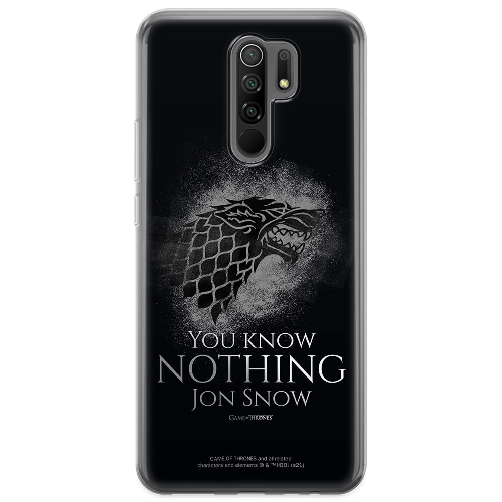 ERT GROUP mobile phone case for Xiaomi REDMI 9 original and officially Licensed Game of Thrones pattern 020 optimally adapted to the shape of the mobile phone, case made of TPU
