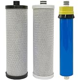 Replacement Pre and Post Filter Set With Membrane 50GPD Compatible to Rainsoft Reverse Osmosis Ultrefiner II Premium Drinking Water System, DO NOT FIT MODEL UF50T
