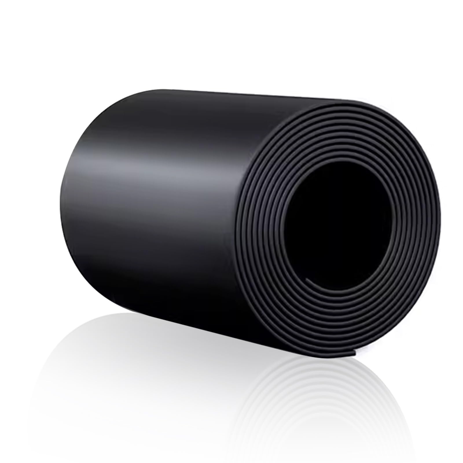 WOPPLXY Neoprene Rubber Sheet - 120mmW x 5mmT x 3mL Solid Rubber Strips - RubberRolls for Flooring Protection, DIY, Leveling, Anti Slip