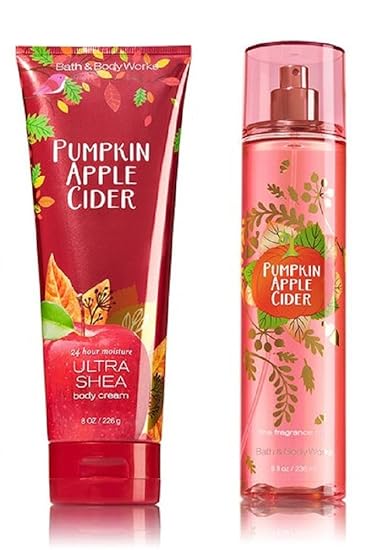 Bath Body Works Pumpkin Apple Cider Mist And Body Cream Set