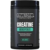 Raw Form Creatine Monohydrate Powder, 100 Servings, Unflavored, Women &amp; Men | 5g Micronized Creatine Per Scoop to Support Muscle Growth, Recovery, &amp; Stamina. Vegan &amp; Keto friendly. Zero Sugar