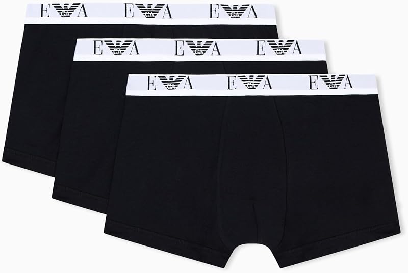 Paquete de 3 Calzoncillos Brillantes para Hombre (Paquete de 3), Negro/Negro/Negro, M