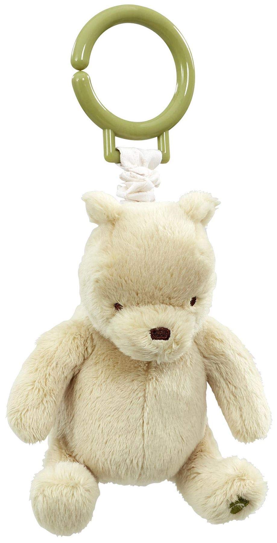 Official Disney Winnie the Pooh Pram Toy - Clip on Soft Toy for Boys and Girls by Rainbow Designs