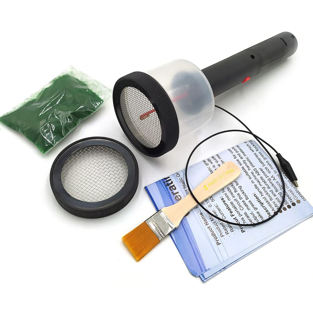 Static Grass Applicator,ABS Mini Static Grass Flocking Applicator Set with Antiskid Handle for DIY Scenic Modelling Sand Table