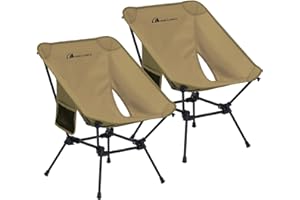MOON LENCE Portable Camping Chair, Backpacking Chair, Ultralight & Compact, 400 lbs Capacity, for Outdoor Camp, Travel, Beach, Picnic, Hiking