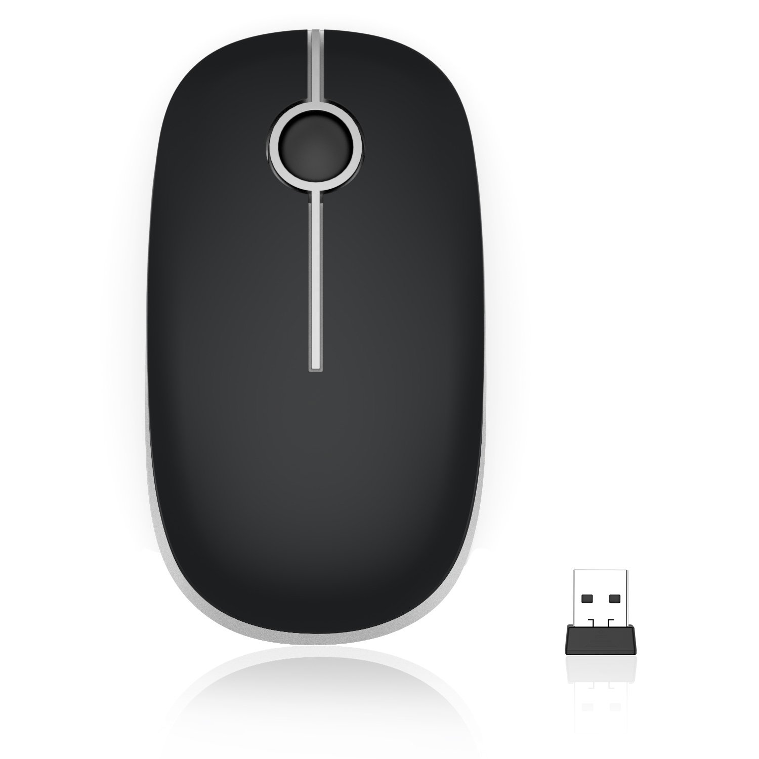 Cute Mushroom Pattern Wireless Mouse - 2.4G Computer Mouse With Nano Receiver For Laptop/Desktop