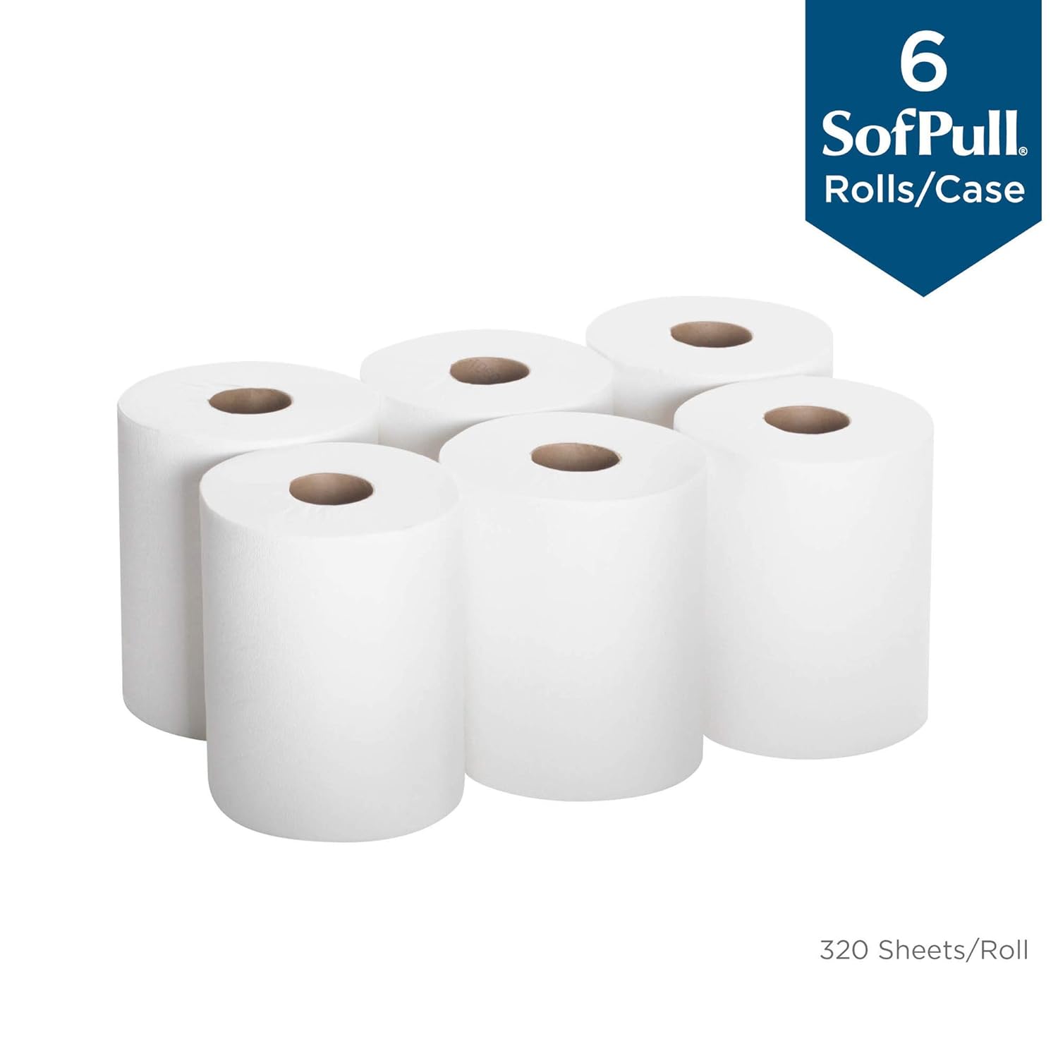 SofPull Centerpull Regular Capacity Paper Towel by GP PRO (Georgia-Pacific), White, 28124, 324 Sheets Per Roll, 6 Rolls Per Case: Industrial & Scientific