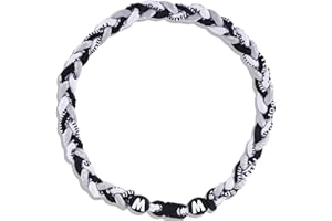 Willtok Premium 18inch Baseball Necklace w/Nylon Tri-Braided Rope Tornado Design