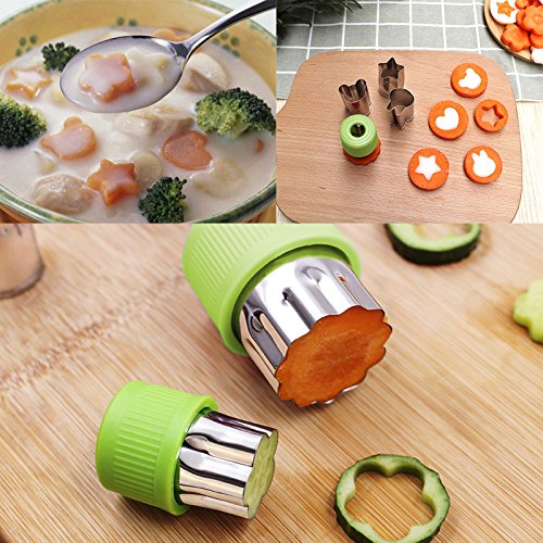 Fruit Vegetable Cutter Shapes Set 8 Pieces Mini Cookie Cutters with