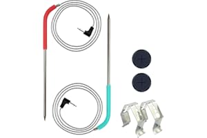 BANBITEBQ 2-Pack Replacement Meat Probe for Masterbuilt 710 Digital Electric Smoker Grill, with 2 Grills Clips and 2 Probe Grommets,MB20070924 Accessories Meat Temperature Probe