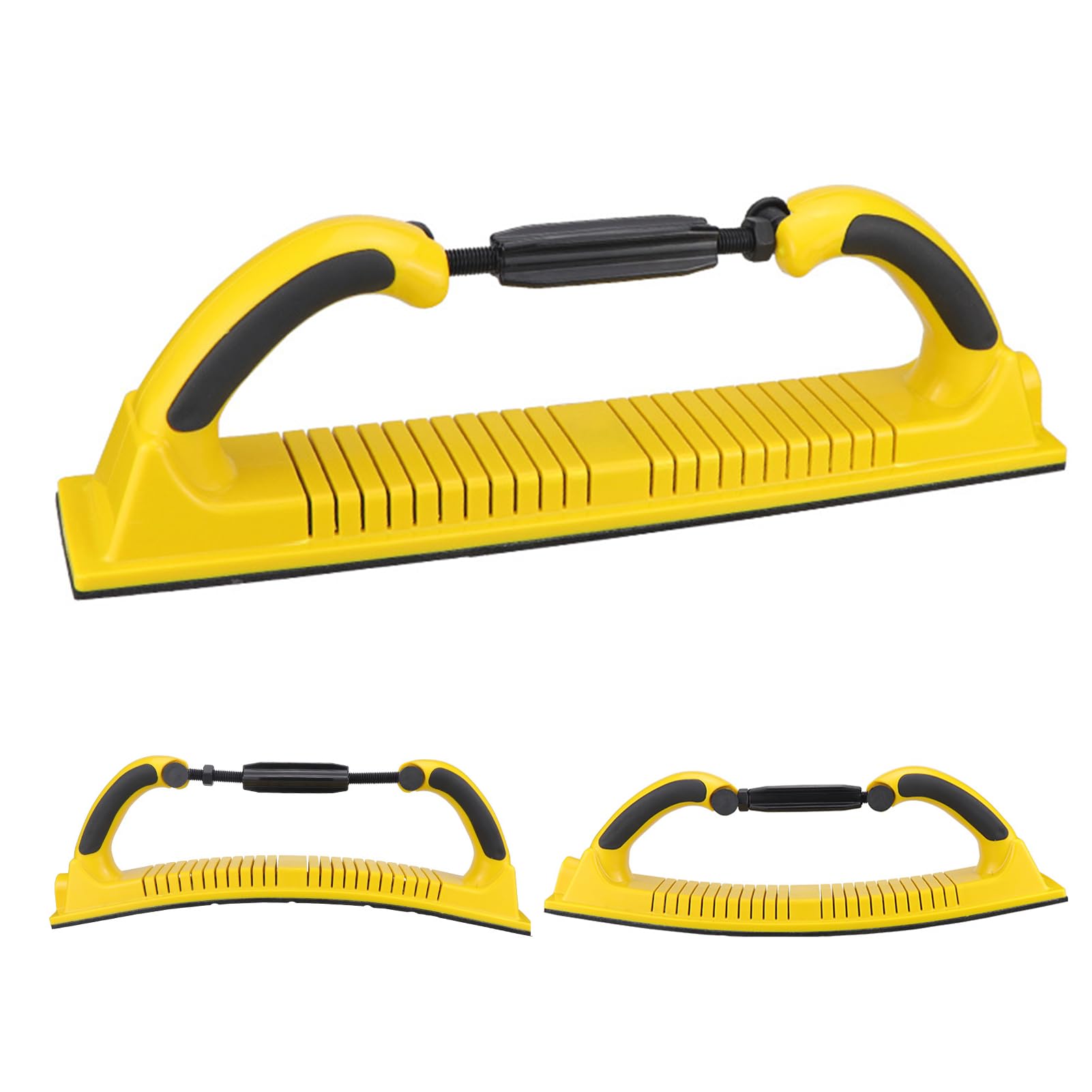 Adjustable Radius Flex Longboard Hand Sanding File Block, 70 X 400mm Hand Sander Dust Extraction Sanding Block with Backing for Automotive Flocking Sticky