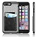 iPhone 8 Plus Case, iVAPO iPhone 7 Plus Cover Poker Series with Genuine Leather Pocket iPhone Case for iPhone 8 Plus/iPhone 7 Plus 5.5 inch Black