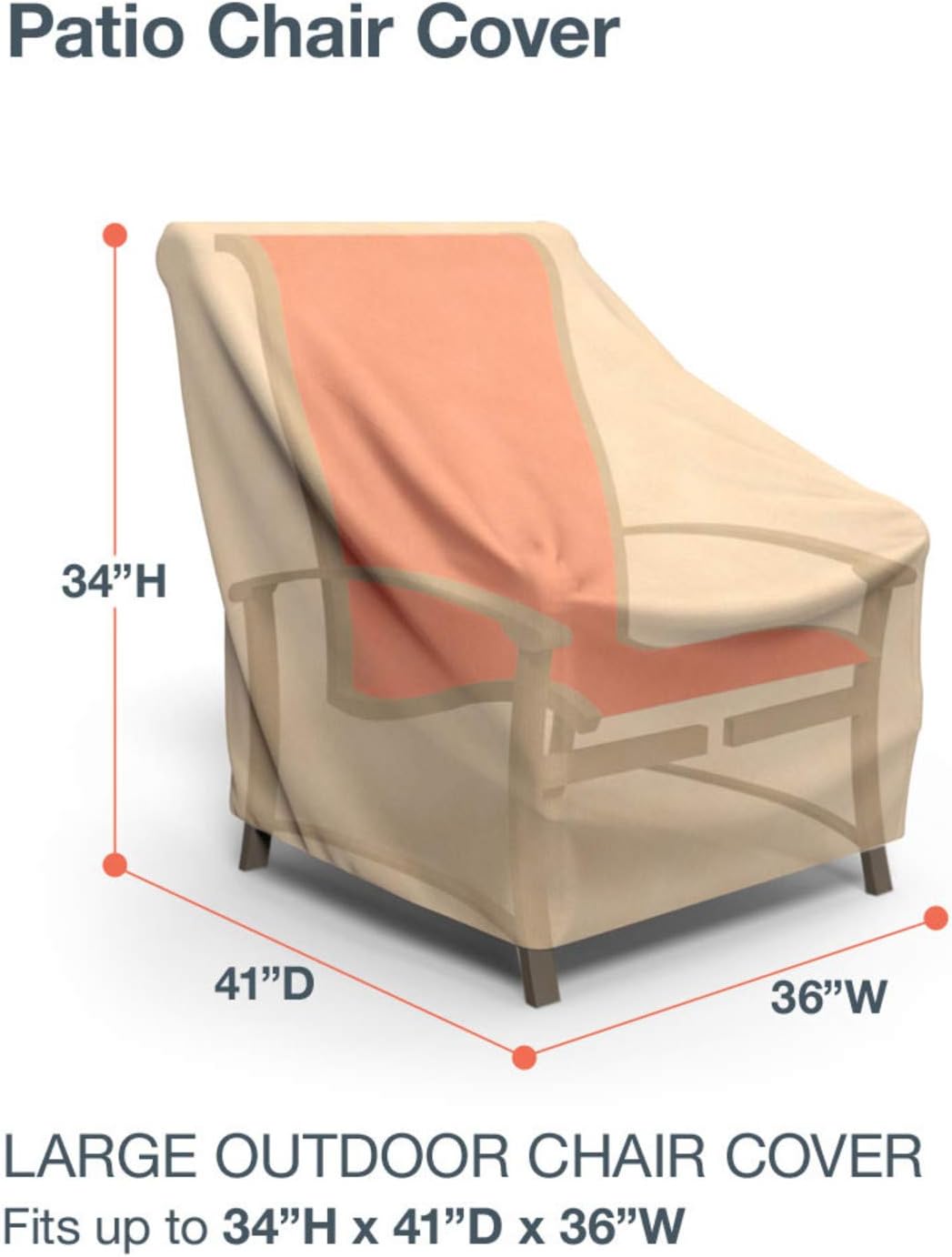 patio armor outdoor furniture covers on Patio Furniture Covers Extra Large Tan Budge All Seasons Patio Chair Cover Patio Lawn Garden