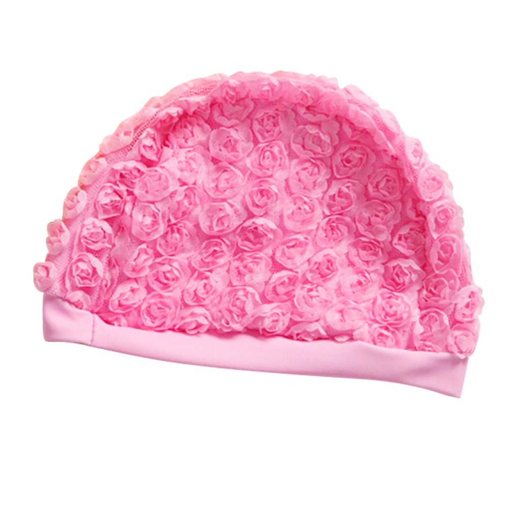 baby flower swim cap